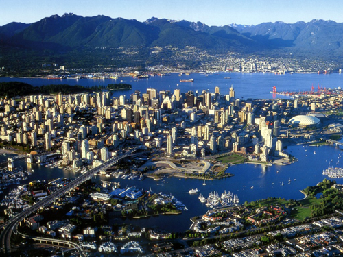 Phố biển Vancouver, Canada.