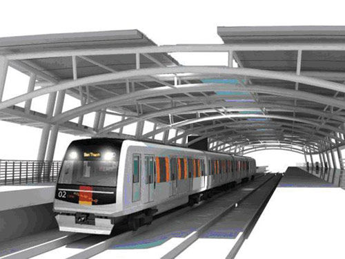 Phối cảnh metro tuyến Bến Thành - Suối Tiên - Ảnh do Ban quản lý Đường sắt đô thị cung cấp