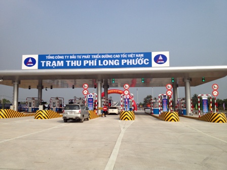 Trạm thu phí Long Phước - cao tốc TPHCM - Long Thành đưa vào sử dụng toàn bộ 14 làn thu phí theo thiết kế