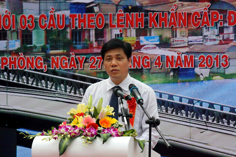Thứ trưởng Nguyễn Ngọc Đông phát biểu tại Lễ khánh thành
