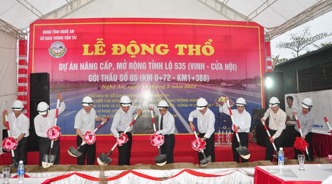 Nghệ An: Động thổ DA nâng cấp, mở rộng tỉnh lộ 535